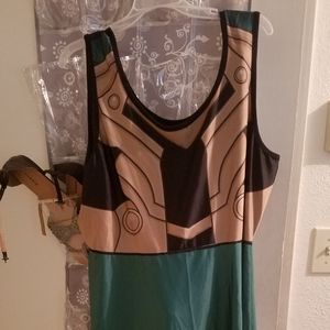 Reversible Thor/Loki cosplay dress